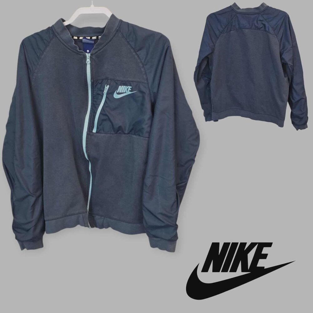 Nike Sportwear Advance 15 Fleece Full Zip Bomber Jacket Mens Large